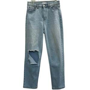 Cello Light Wash Denim Ripped Knee Boyfriend Jeans Size 7 Distressed EUC 28/29 M